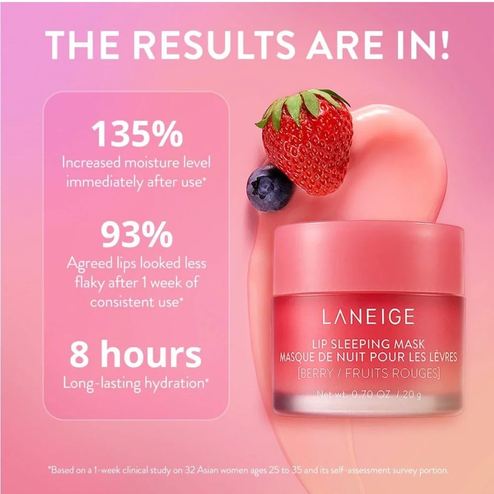 LANEIGE Lip Sleeping Mask Intense Hydration with Vitamin C - Berry - Picture 5 of 6